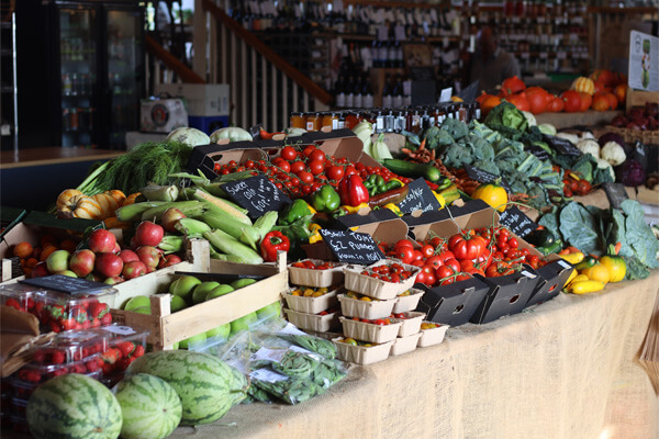 The Goods Shed Veg Stall Produce